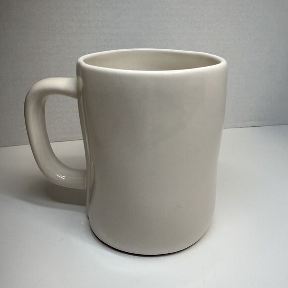 Rae Dunn Red Lettering JINGLE Holiday White Large Coffee Mug New - Picture 3 of 7